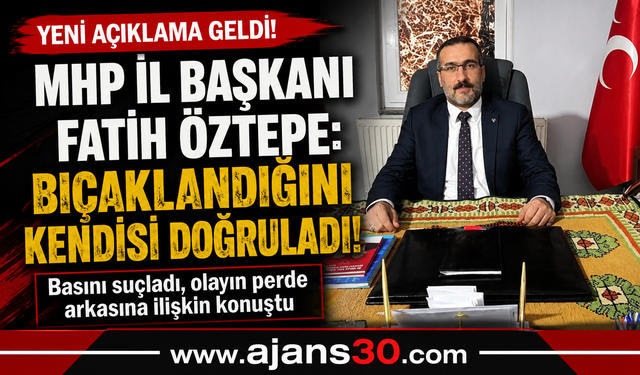 Basını Hedef Aldı, Bıçaklı Saldırıyı Kendi Açıklamasıyla Doğruladı