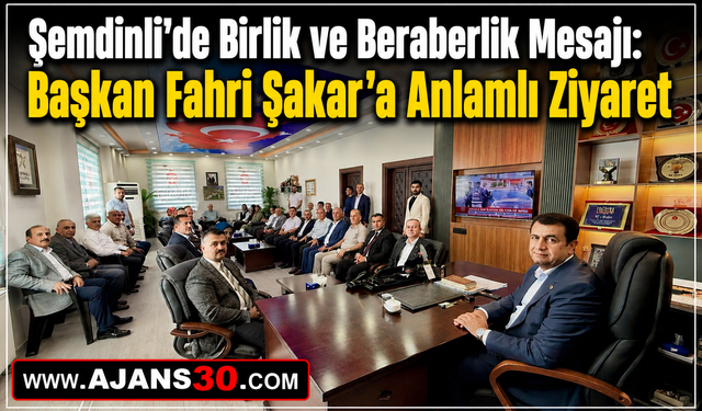 Şemdinli'de Birlik ve Beraberlik Mesajı