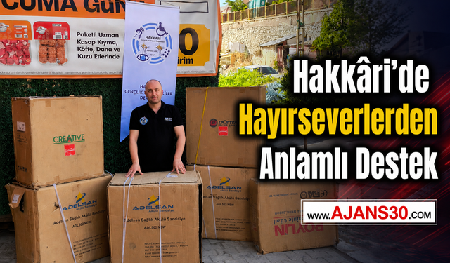 Hakkari Gençlik ve Engelliler Derneği'nden Hayırseverlere Teşekkür