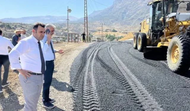 Başkan Dinç, başlayan asfalt çalışmalarını inceldi