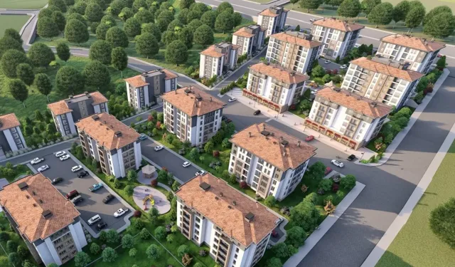 KENT MERKEZİNDEKİ EBRAR KONUTLARI HIZLA YÜKSELMEYE DEVAM EDİYOR