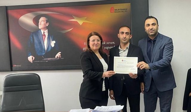 DEPAR Mühendislik’e Vergi Teşekkür Belgesi