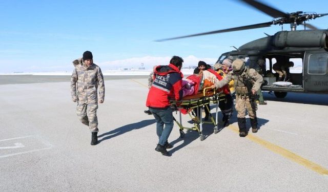 Hakkari’de Hamile Kadın İçin Hava Seferberliği