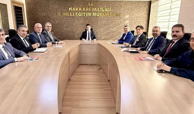 Eğitimde Ortak Akıl Vurgusu: Hakkari’de Haftalık Değerlendirme Toplantısı