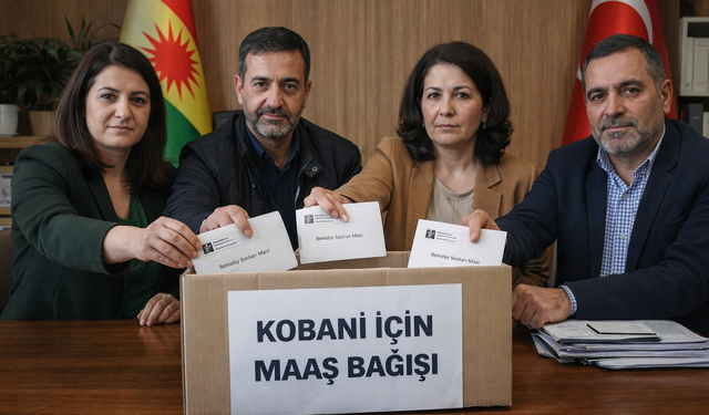 Belediye Eşbaşkanları Kobani İçin Maaşlarını Bağışladı