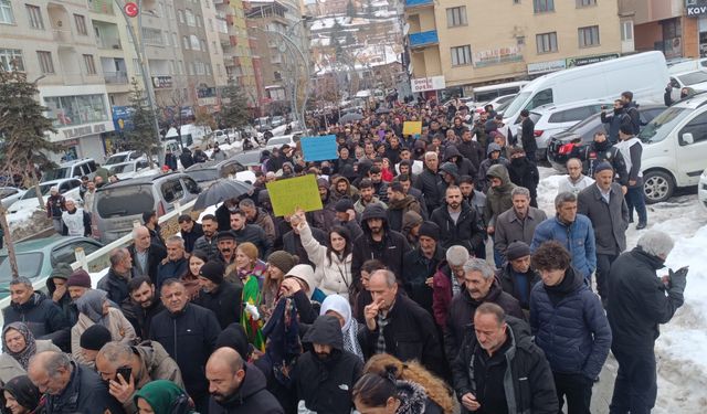 Hakkari’de Düzenlenen Yürüyüşte Suriye Mesajı