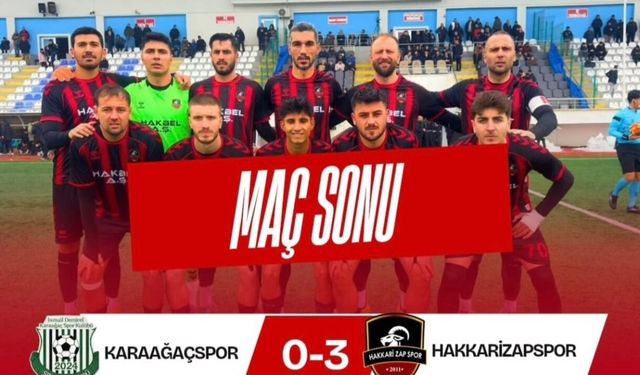 Hakkari Zap Spor Deplasmanda Fırtına Gibi Esti: 3-0