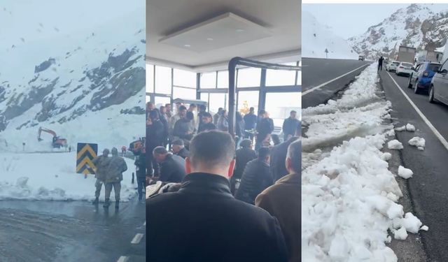 Ulaşım Durdu! Hakkâri–Van Karayolunda Çığ Nedeniyle Trafik Kesildi