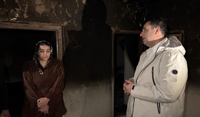 Yangın Mağduru Aileye Başkan Şakar’dan Destek Ziyareti