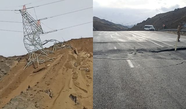 Hakkâri’de Peş Peşe Çöküş: Önce Milyonluk Tesis, Şimdi Yol ve Elektrik Hattı