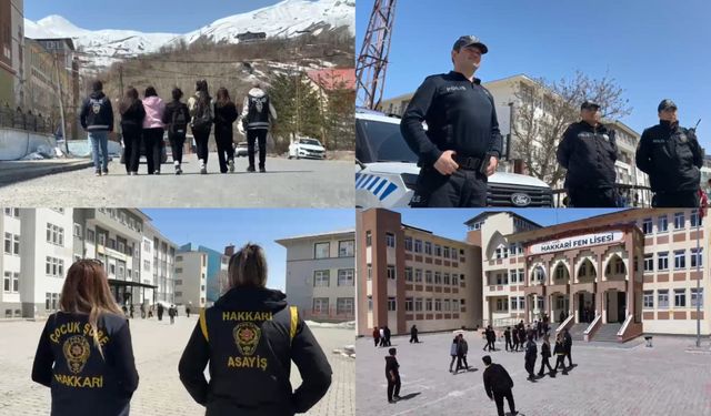Hakkari’de Okullarda Sıkı Güvenlik: Polis Adeta Kuş Uçurtmuyor