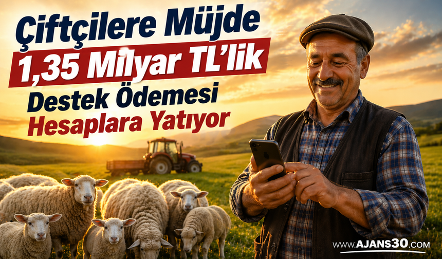 Çiftçilere Müjde 1,35 Milyar TL’lik Destek Ödemesi Hesaplara Yatıyor