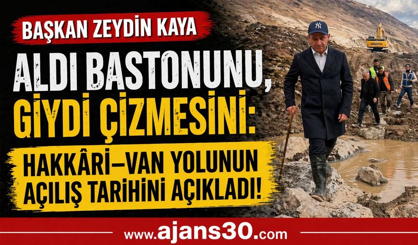 Başkan Kaya Sahada: Hakkâri–Van Yolu İçin Tarihi Verdi