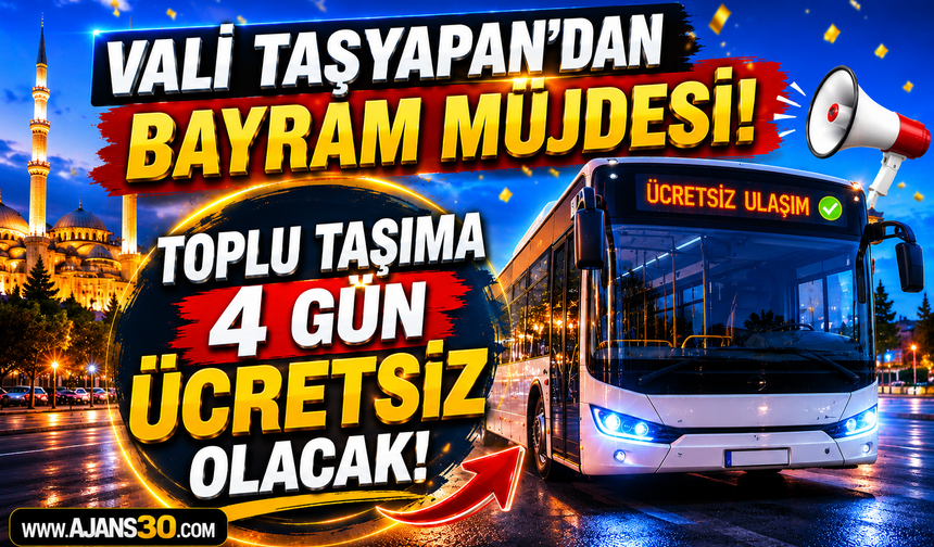 Vali Taşyapan’dan Bayram Müjdesi!