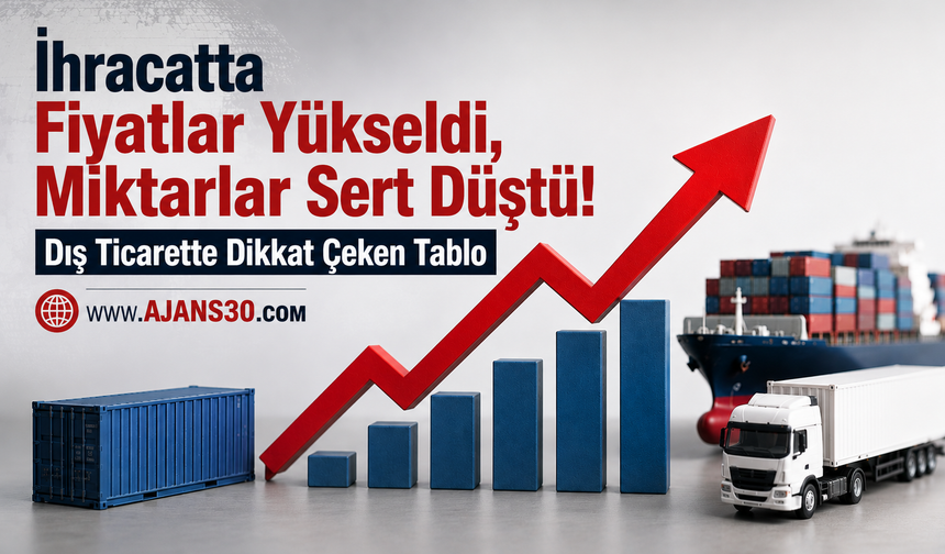 İhracatta Fiyatlar Yükseldi, Miktarlar Sert Düştü! Dış Ticarette Dikkat Çeken Tablo