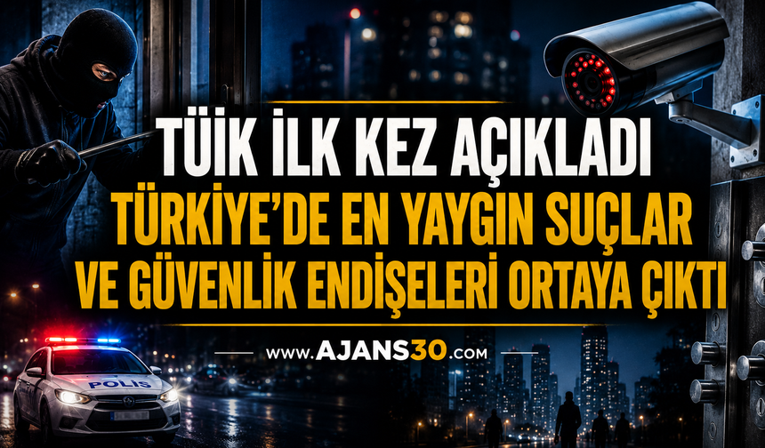 TÜİK İlk Kez Açıkladı Türkiye’de En Yaygın Suçlar ve Güvenlik Endişeleri Ortaya Çıktı