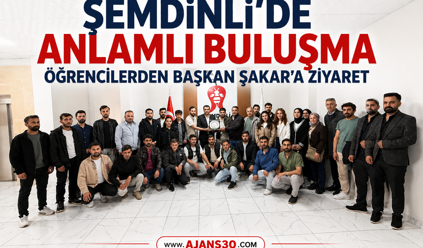 Şemdinli’de Anlamlı Buluşma Öğrencilerden Başkan Şakar’a Ziyaret