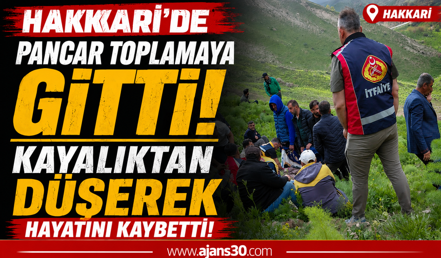 Hakkâri’de Acı Olay: Pancar Toplamak İçin Çıktığı Dağlık Alanda Hayatını Kaybetti