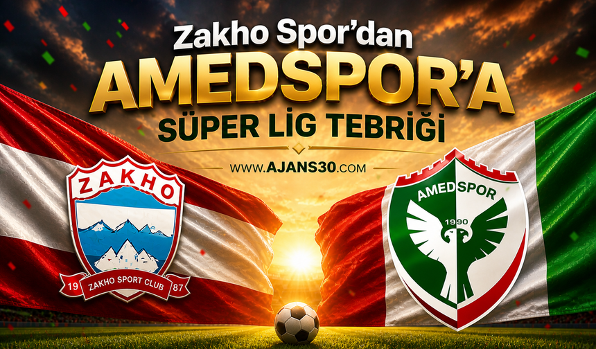 Zakho Spor’dan Amedspor’a Süper Lig Tebriği