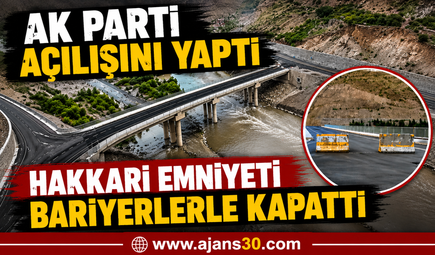 AK Parti Açılışını Yaptı, Hakkâri Emniyeti Bariyerlerle Kapattı