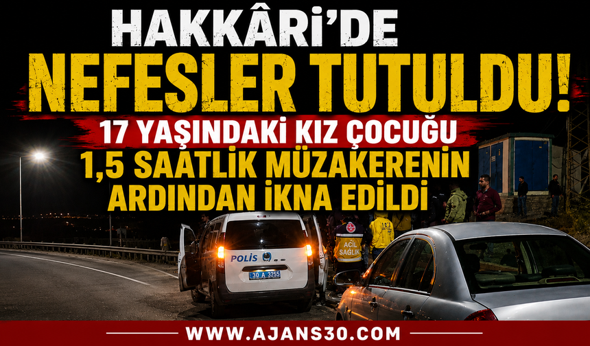 Polisin 1,5 saat süren müzakeresi sonuç verdi.