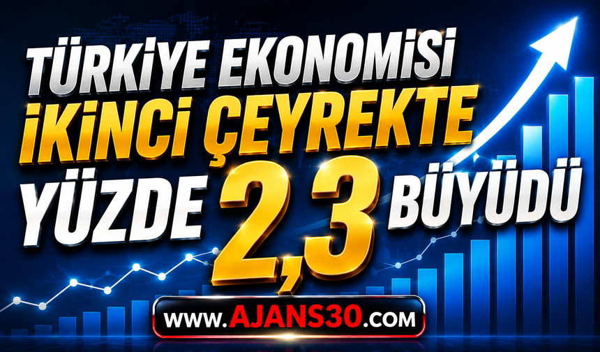 Türkiye Ekonomisi İkinci Çeyrekte Yüzde 2,3 Büyüdü