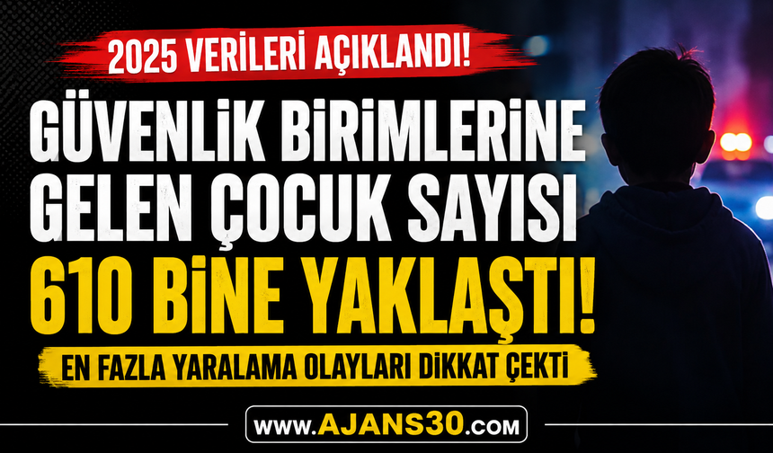 Güvenlik Birimlerine Gelen Çocuk Sayısı 610 Bine Yaklaştı