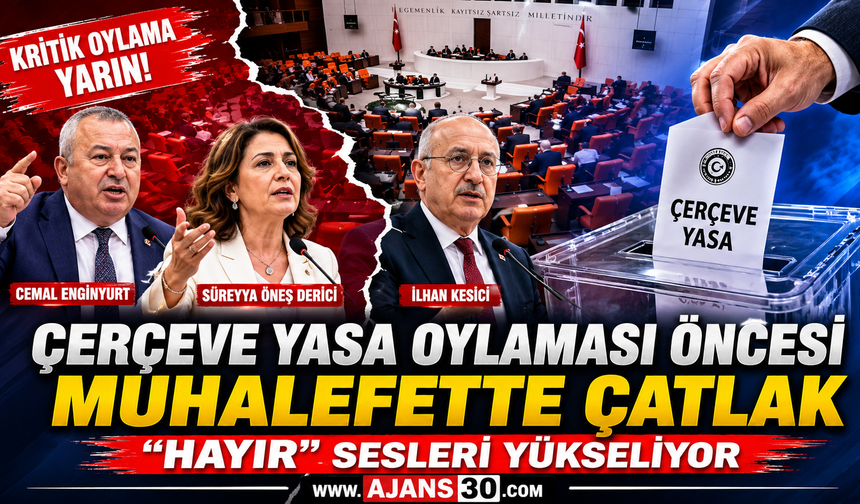 Çerçeve Yasa Oylaması Öncesi Muhalefette Çatlak
