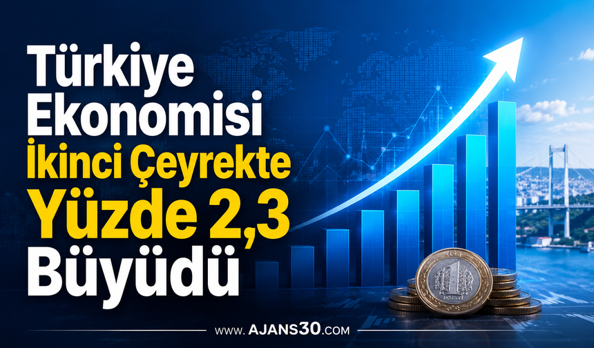 Türkiye Ekonomisi İkinci Çeyrekte Yüzde 2,3 Büyüdü