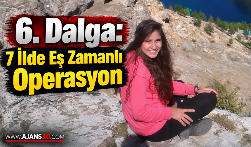 6. Dalga: 7 İlde Eş Zamanlı Operasyon