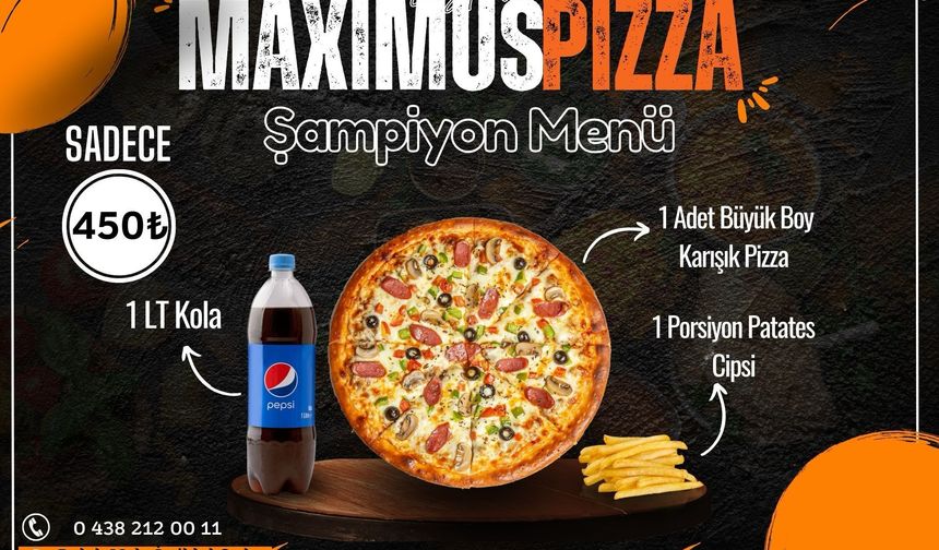  MAXİMUS PİZZA  Hakkari’nin Lezzet Tacı!