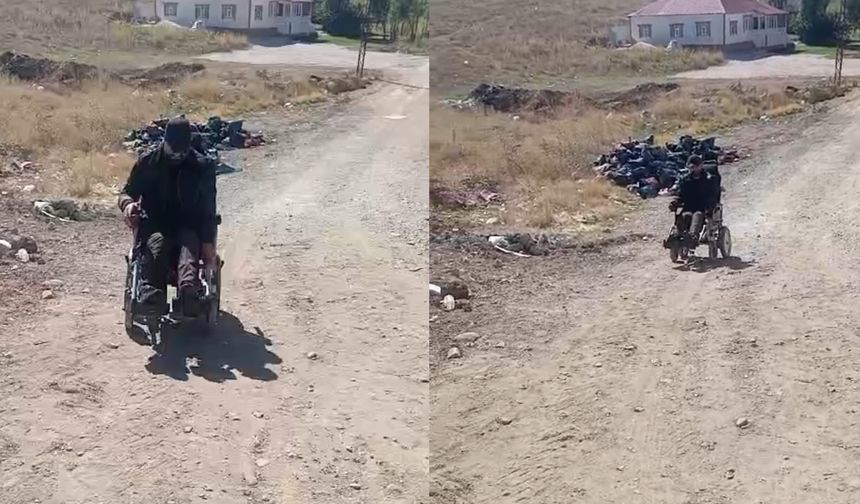 Yüksekova’da Engelli Vatandaştan Belediye ve Kaymakama Asfalt Çağrısı