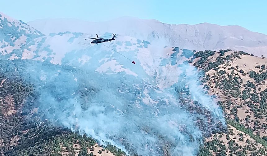 Şemdinli’de Yürekleri Ağızlara Getiren Yangın Kontrol Altına Alındı