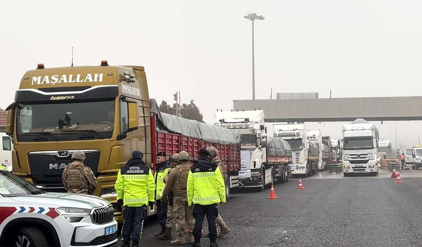 25 Yardım Tırı Diyarbakır’a Geri Döndü