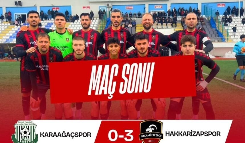 Hakkari Zap Spor Deplasmanda Fırtına Gibi Esti: 3-0