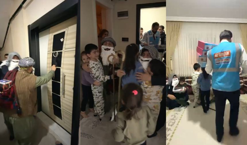 Hakkâri’de Noel Baba yerine “Ramazan Dede” Akşam Ziyaretleriyle Çocukların Yüzünü Güldürdü