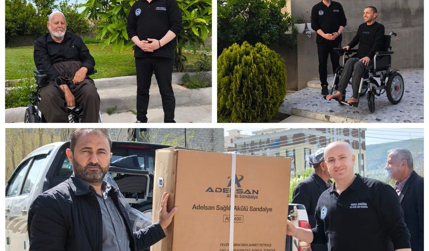 Başkan Aydoğdu'dan Kuzey Irak Hewler Kelek ilçesinde yaşayan 2 Engelli Vatandaşa Akülü Araba Desteği